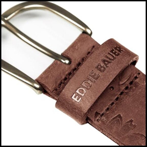 Genuine Leather Belt with Durable Metal Buckle, Casual Style
